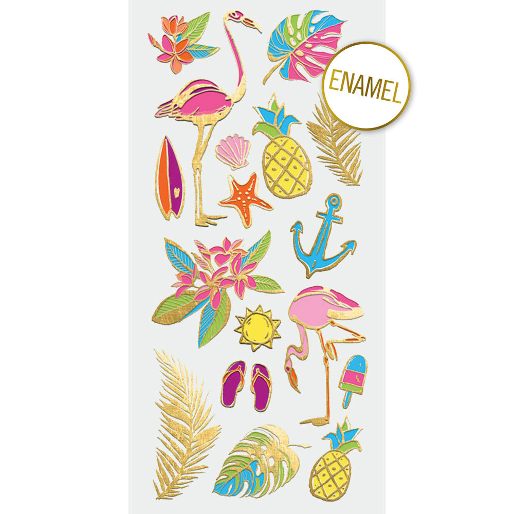  Tropical Faux Enamel Stickers、mySite、ghnorth