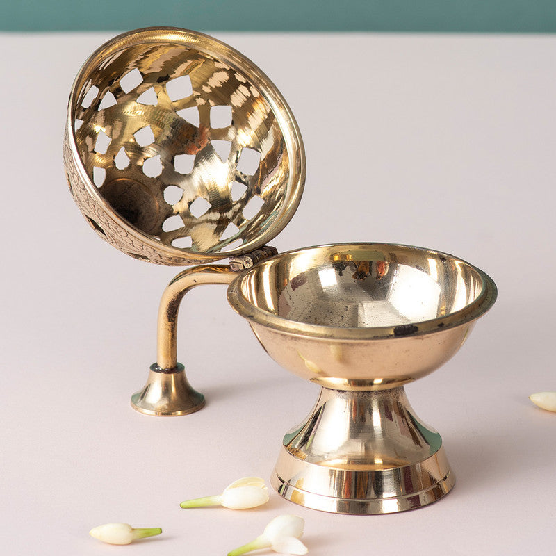 Brass Dhoop Incense Cone Holder | Golden、mySite、camillekostekn