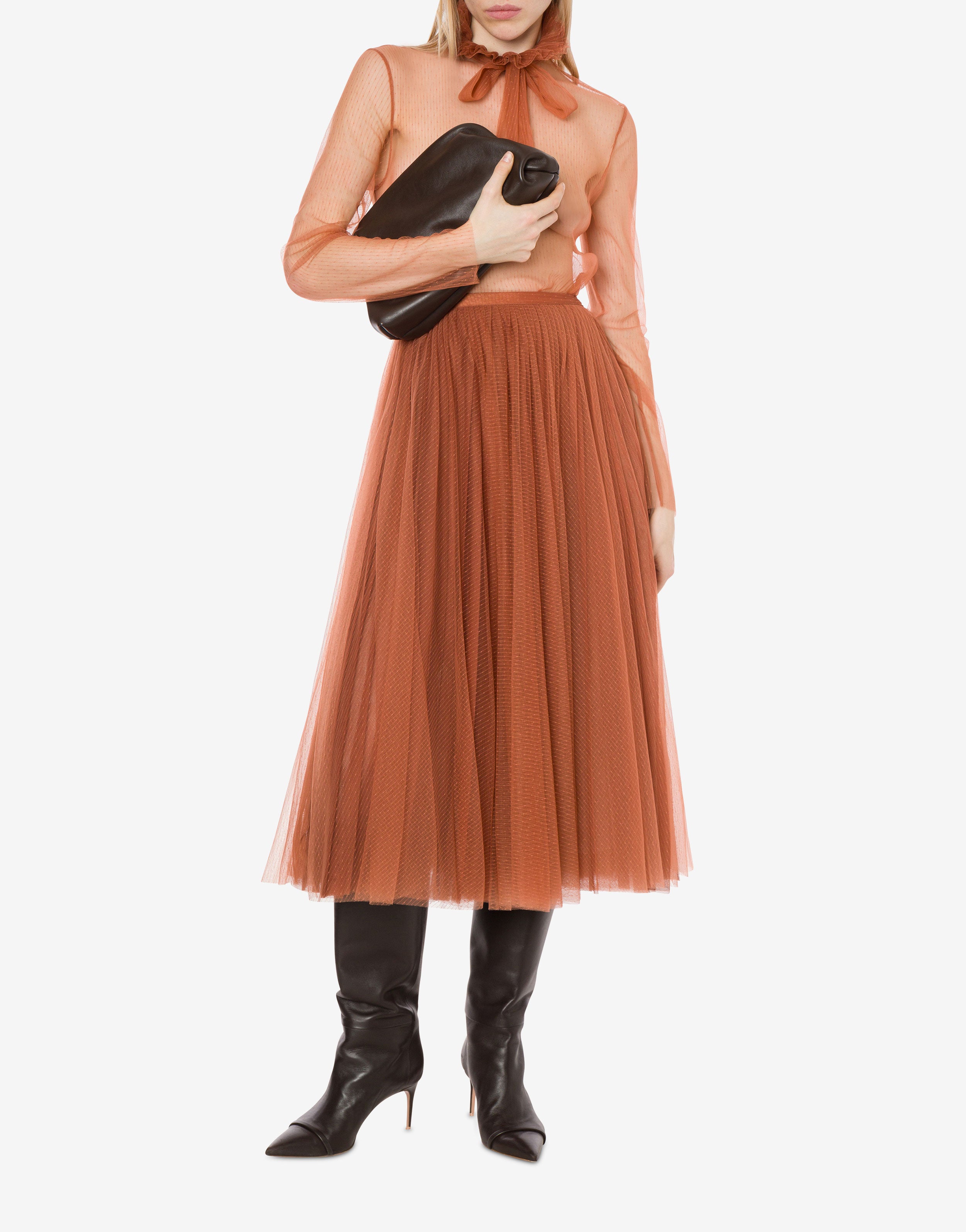 Gonna in tulle Pois d'esprit、mySite、aoinhome