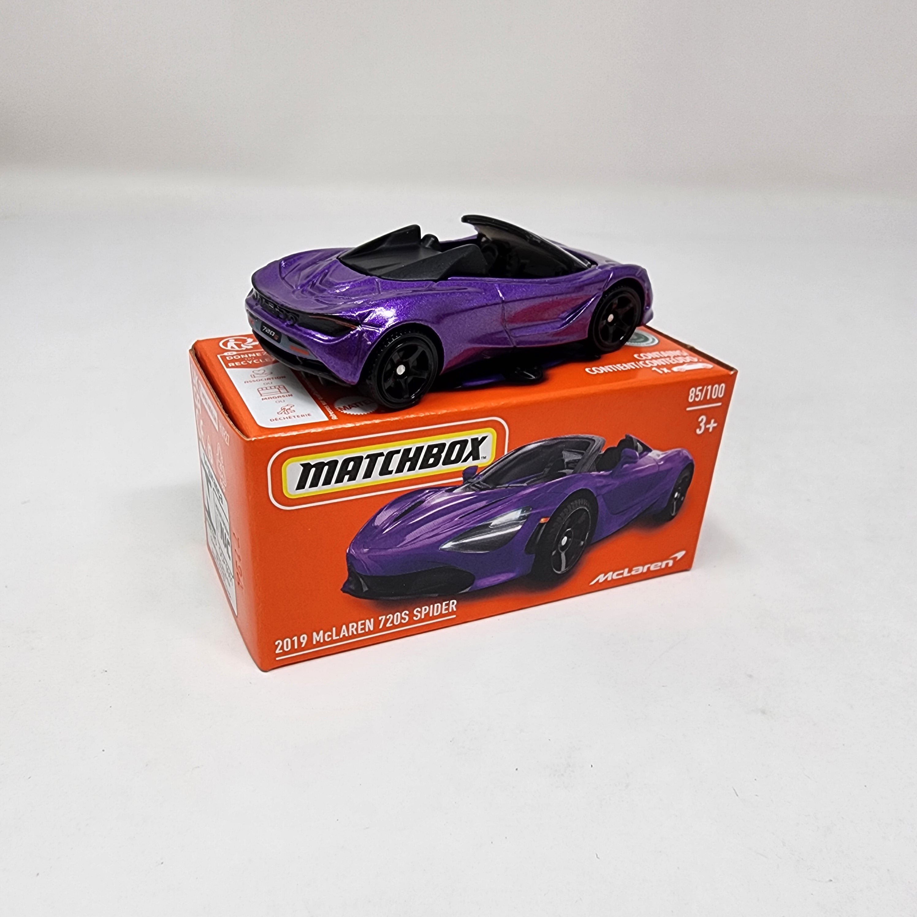 2019 McLaren 720S Spider #85 * 2024 Matchbox Power Grabs Case J、mySite、hgirdovlk