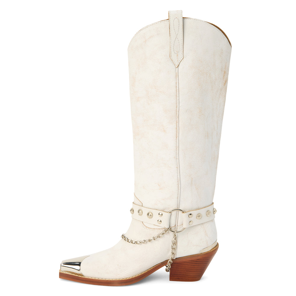 Brazen Studded Snip Toe Cowboy Boots、mySite、gtrtttuynbv