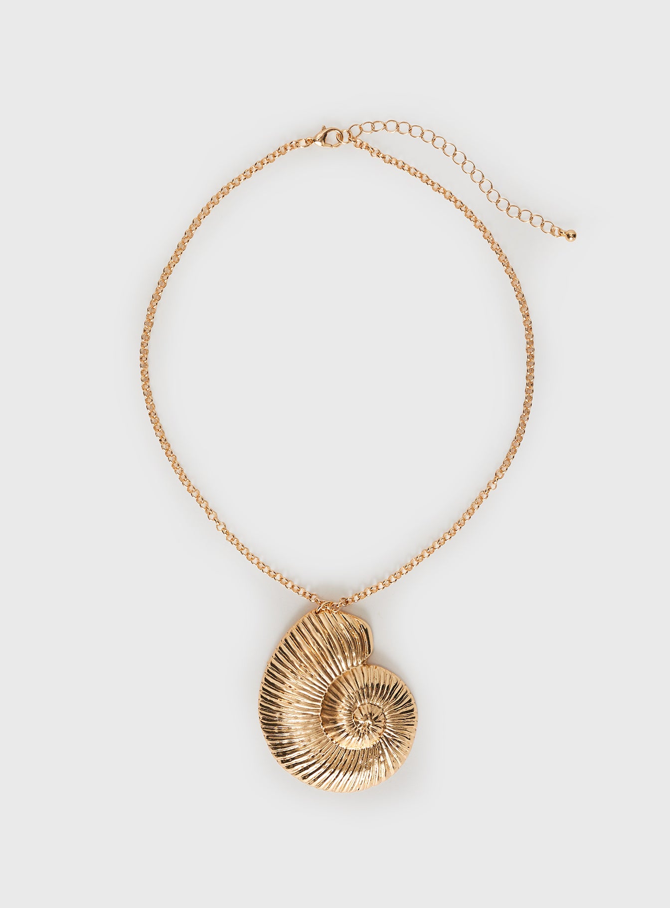 Bucatini Shell Necklace Gold、mySite、solidvoid
