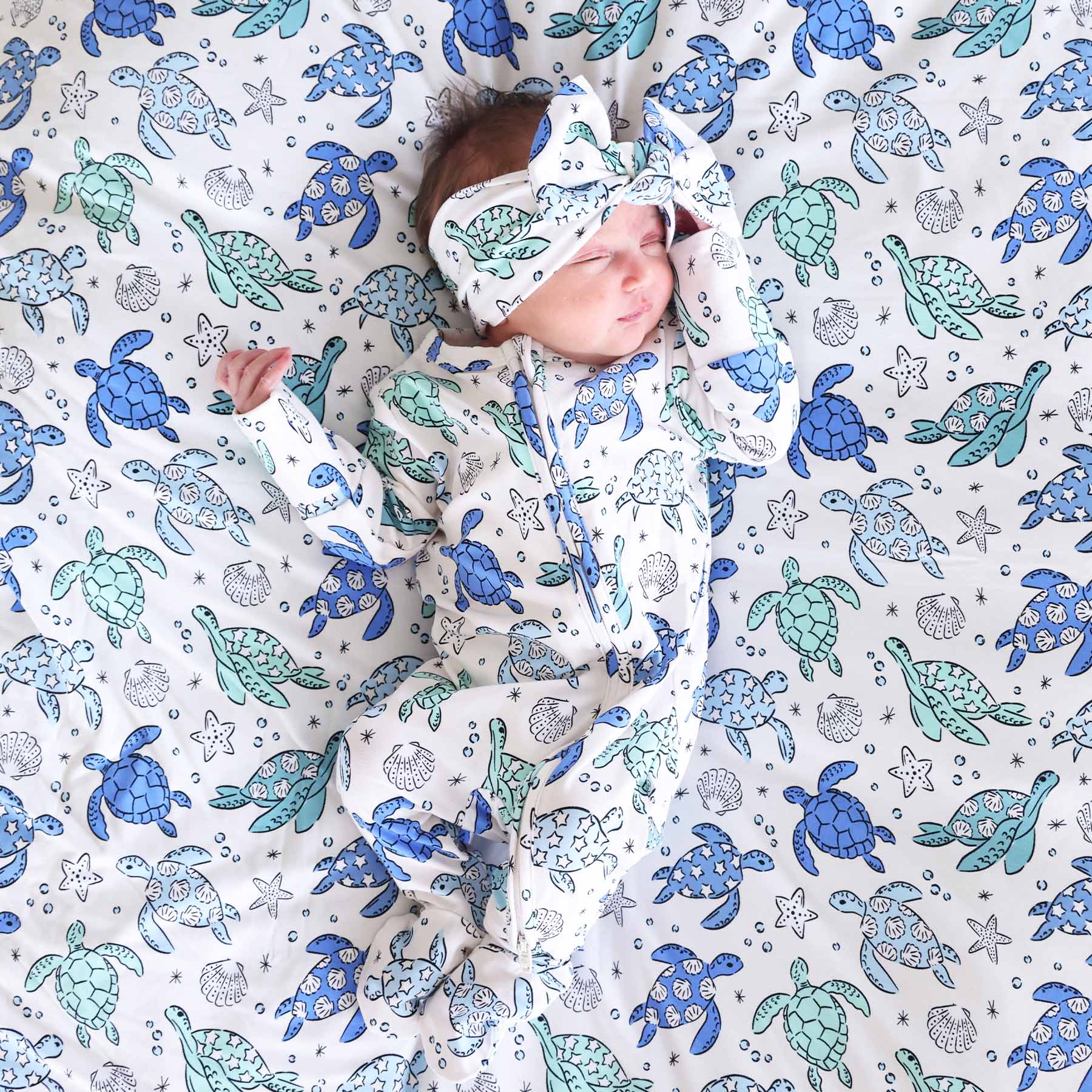  Sea Turtle Splash Oversized Swaddle Blanket、mySite、layawaytickets