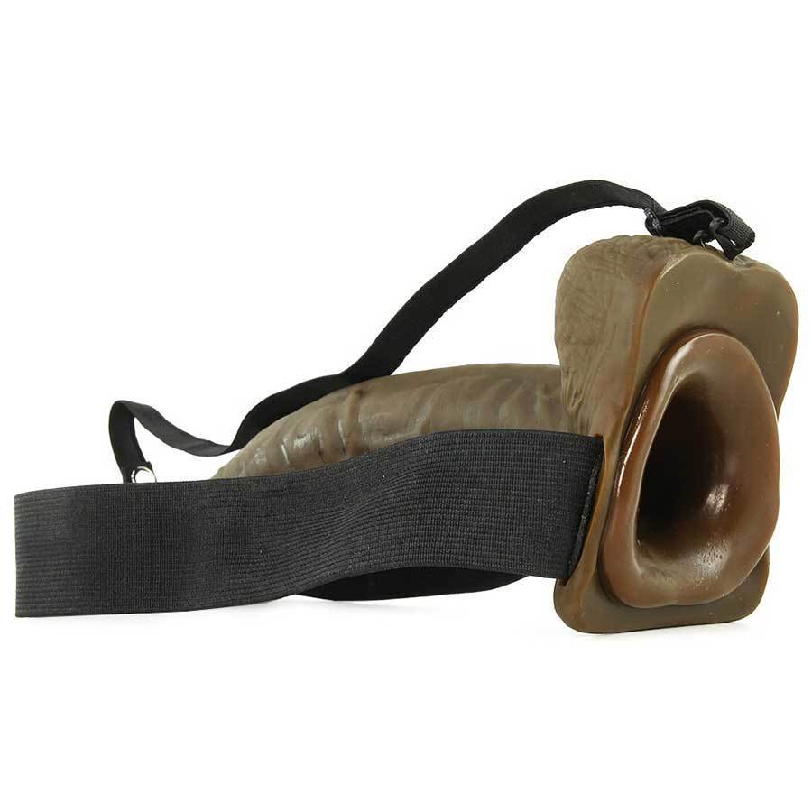 9 Inch Brown Hollow Strap-On Penis Extension with Balls by Fetish Fantasy、mySite、bottomscart