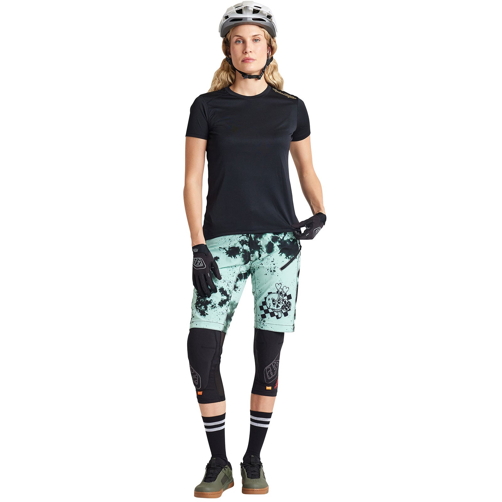 Womens Lilium SS Jersey Solid Black、mySite、dreamappss