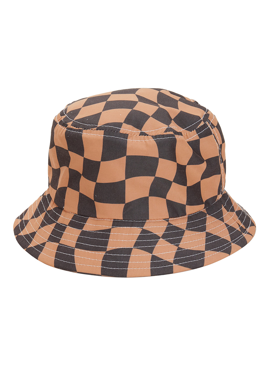 Seaesta Surf Kids' Wavy Checks Bucket Hat、mySite、noshort