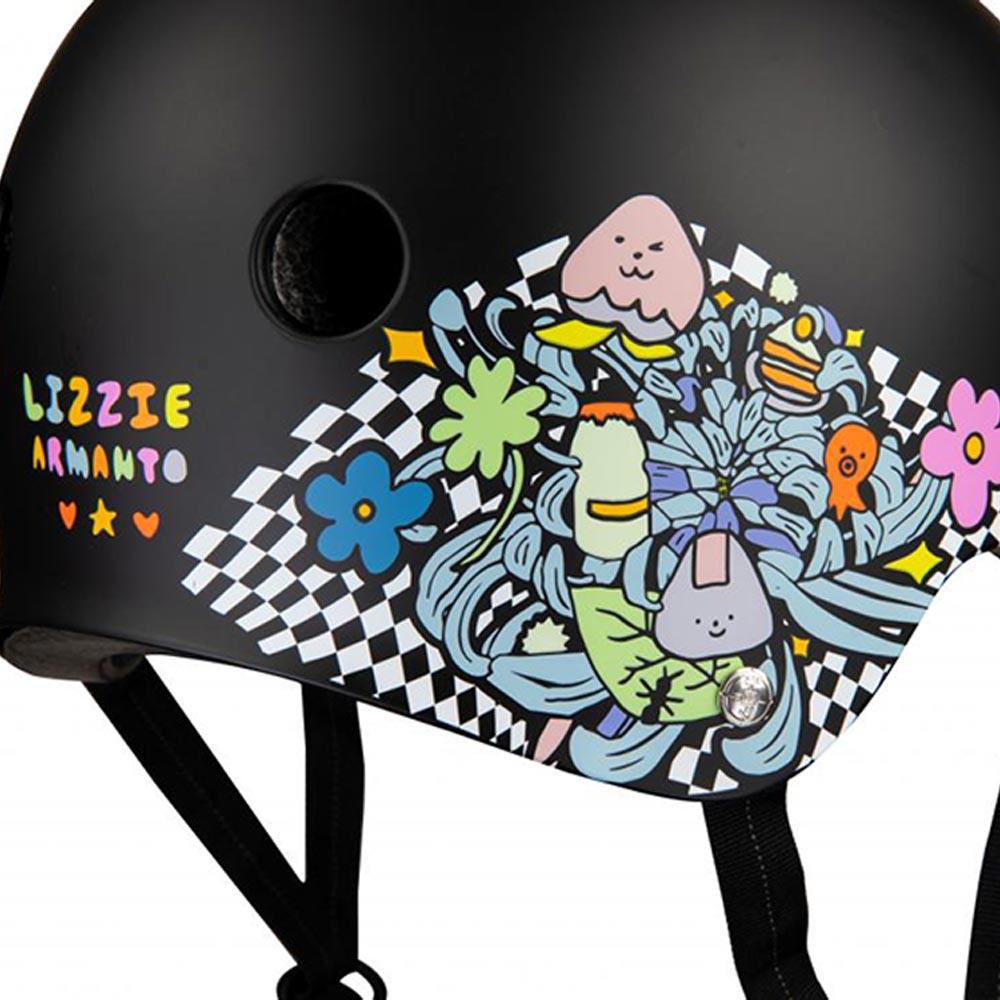  187 Killer Pads Certified Helmet - Lizzie Black/Floral、mySite、merchandisen