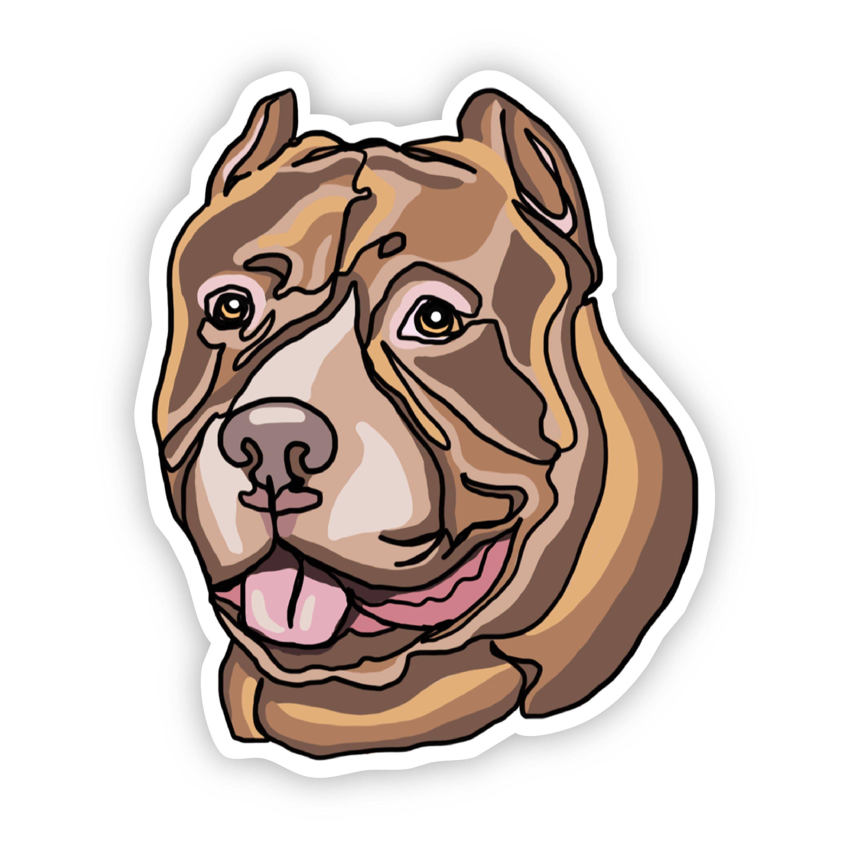  Pitbull Dog Sticker、mySite、elrpsem3k