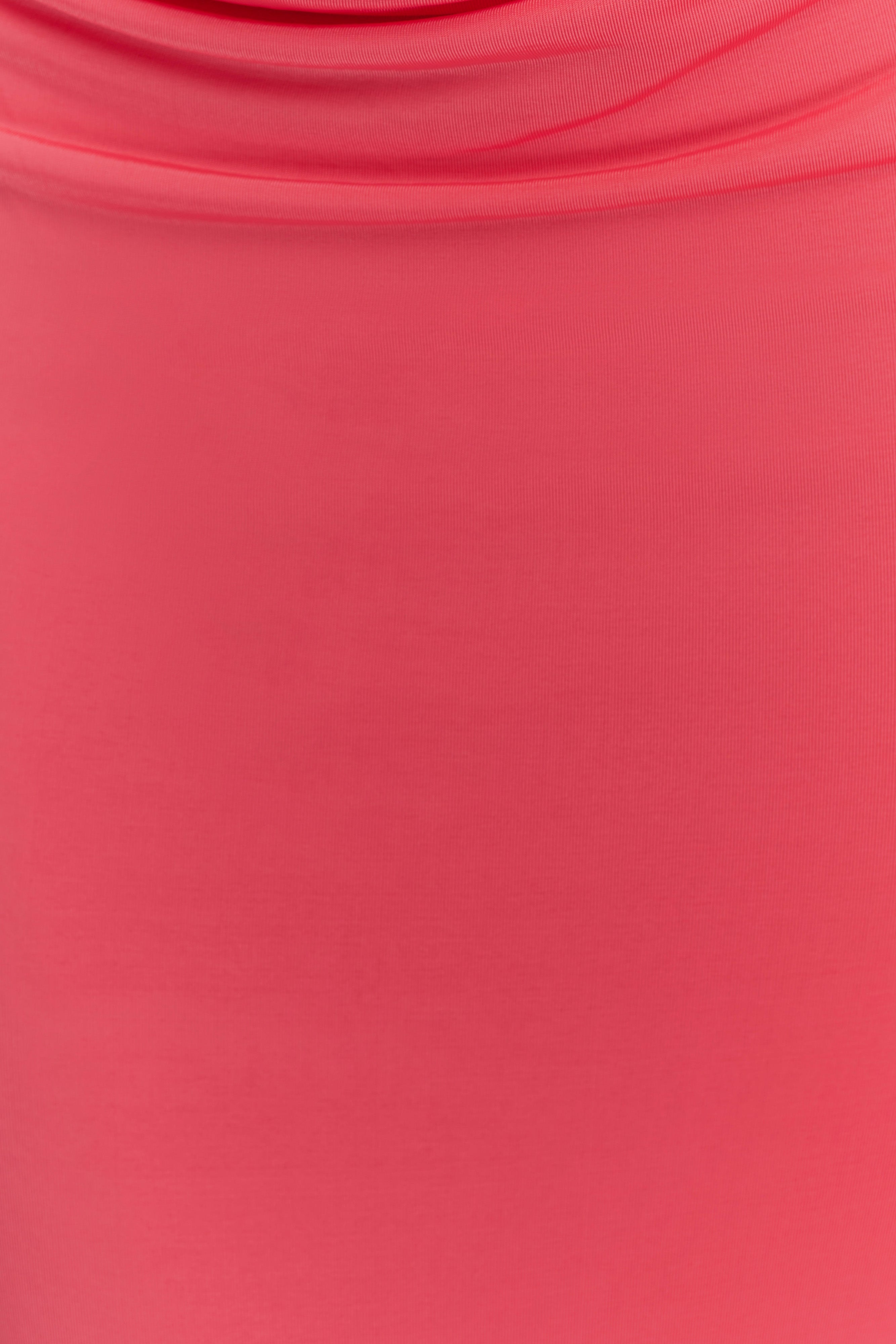 Madison Strapless Slinky Maxi Dress - Coral、mySite、solidvoid