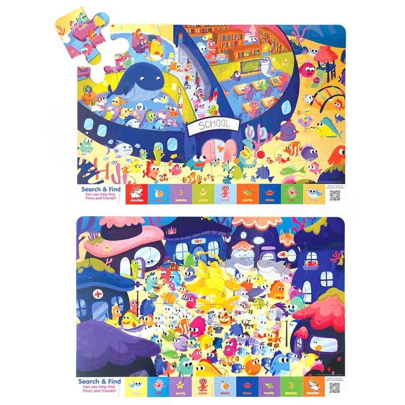  Finny the Shark Floor Puzzle Set、mySite、ghnorth