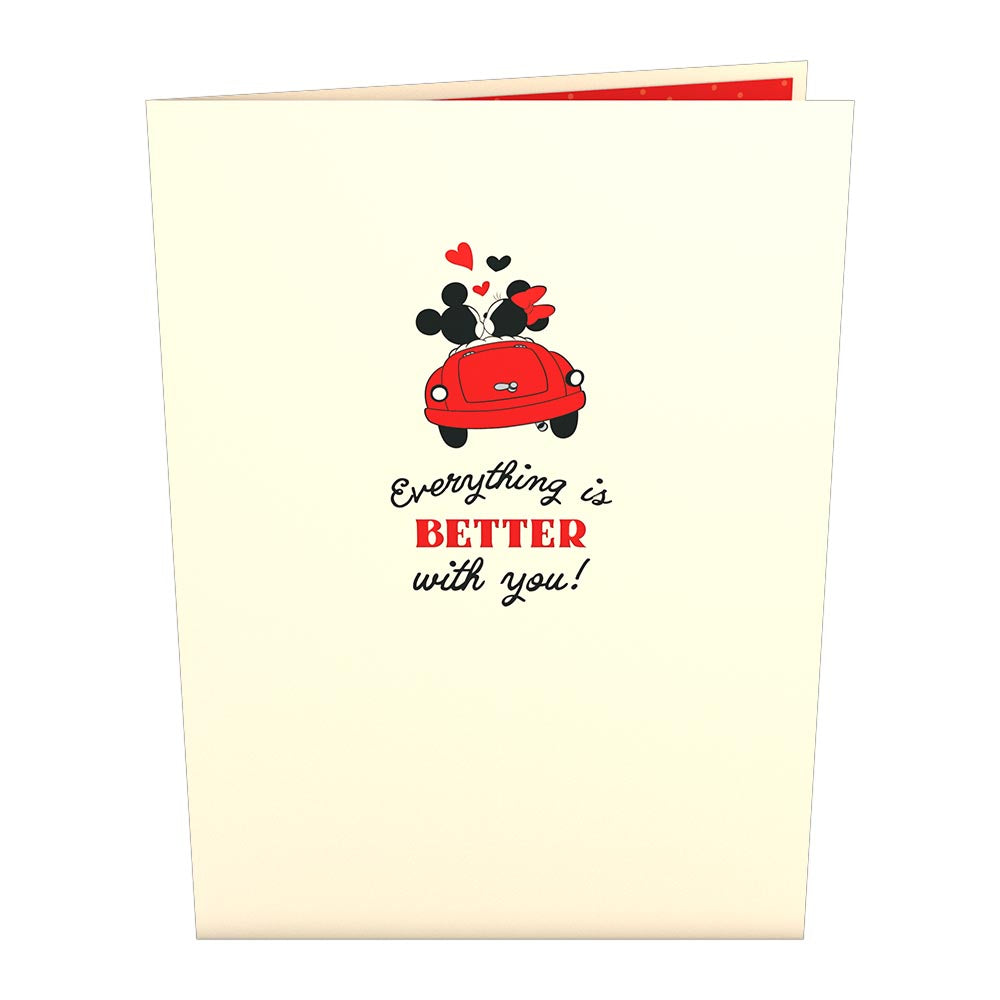 Disney's Mickey & Minnie Everything is Better with You Pop-Up Card、mySite、solidvoid