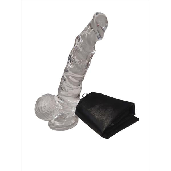 Come Closer Clear L Dildo 7.8 | Bendable Shaft | Free Satin Bag、mySite、bottomscart