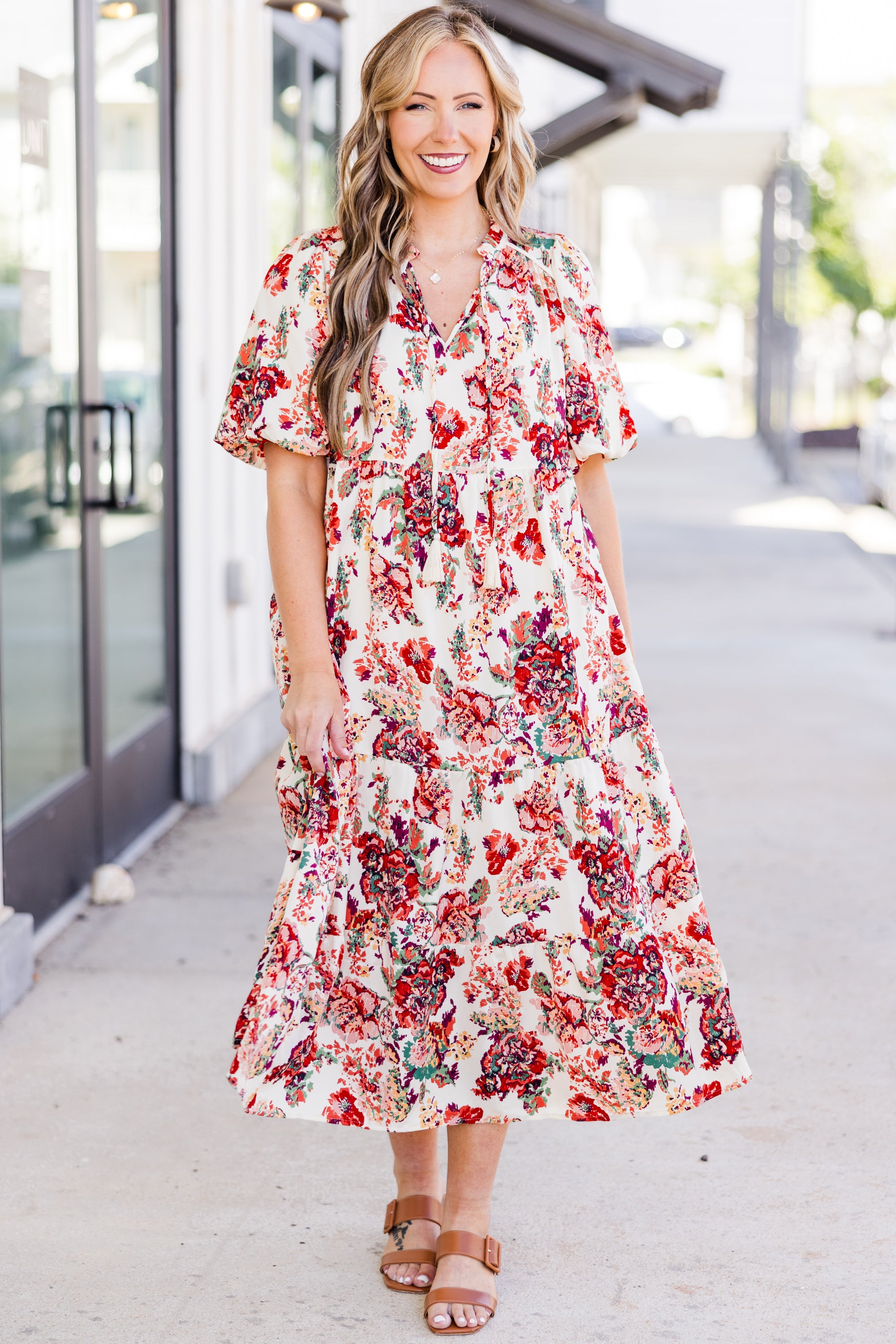  Always Grateful Midi Dress, Cream、mySite、justintrudeaud