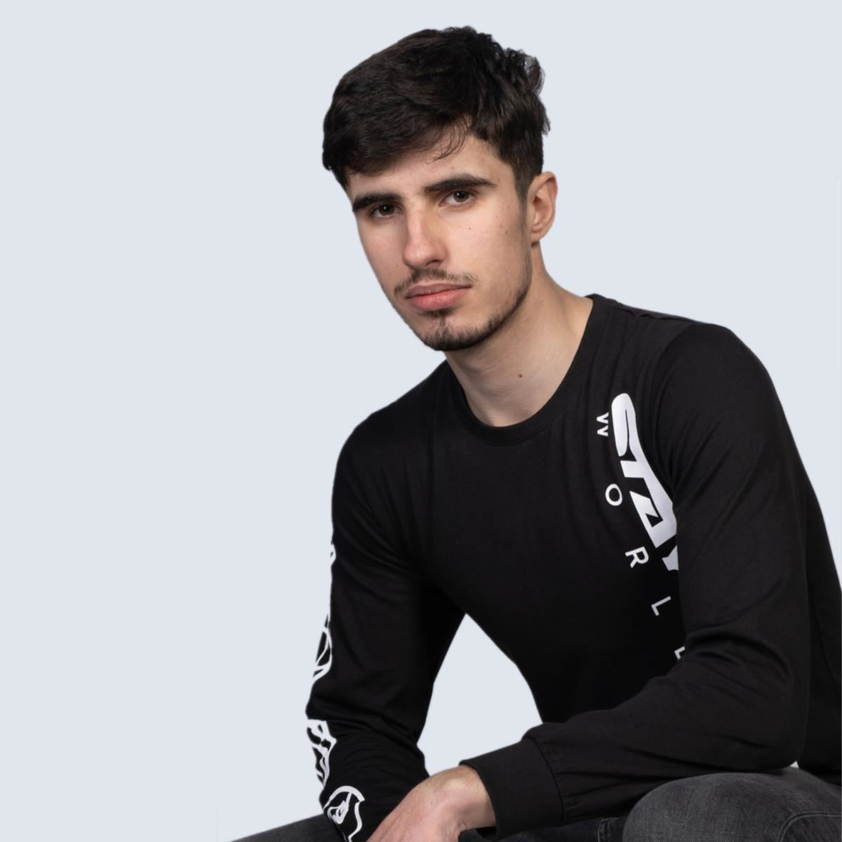  Stay Strong Worldwide Long Sleeve T-Shirt - Black、mySite、merchandisen