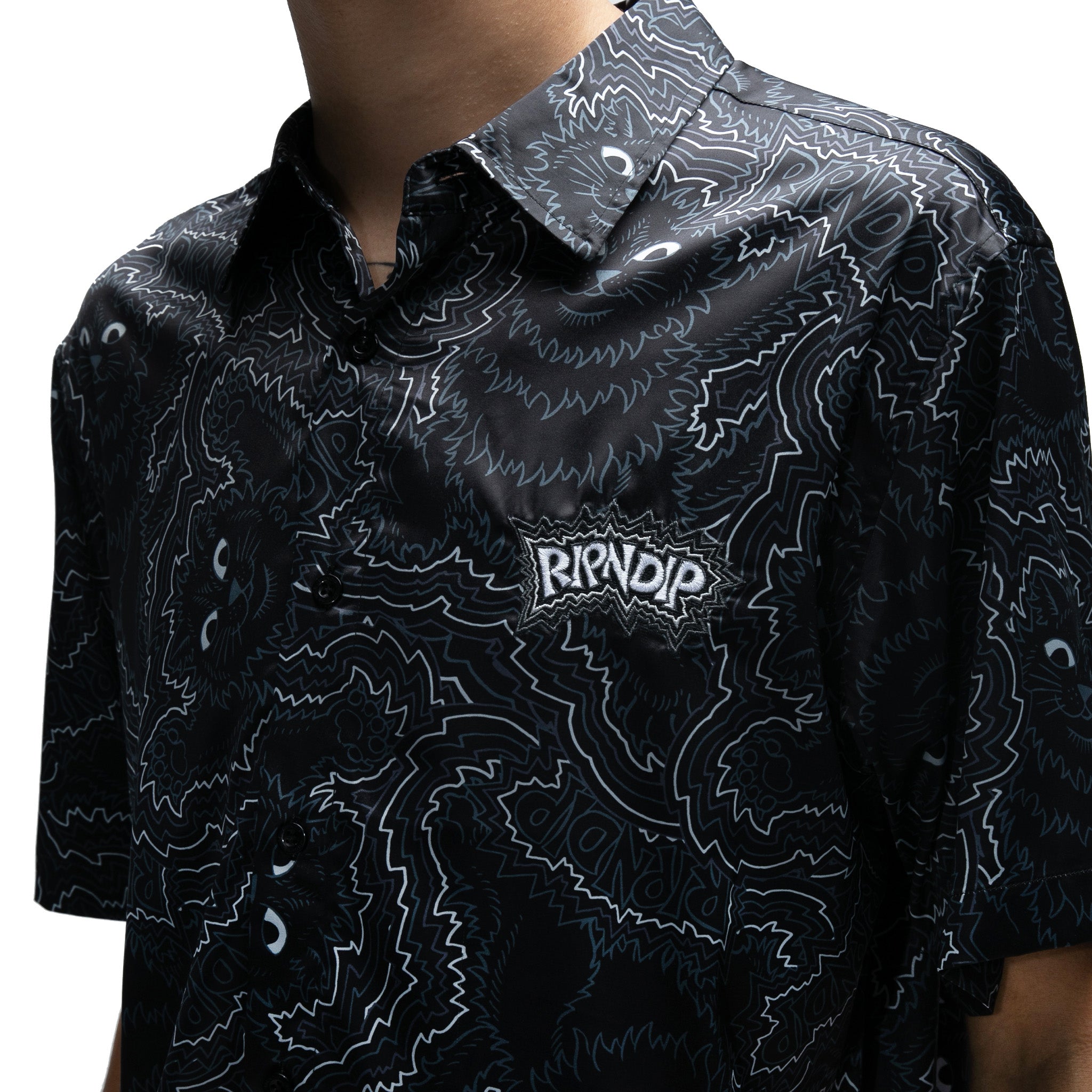  Big Pussy Energy Button Up (Black)、mySite、merchandisen