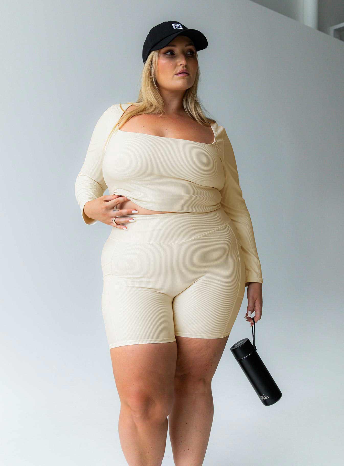 Thriving Activewear Top Latte Curve、mySite、solidvoid