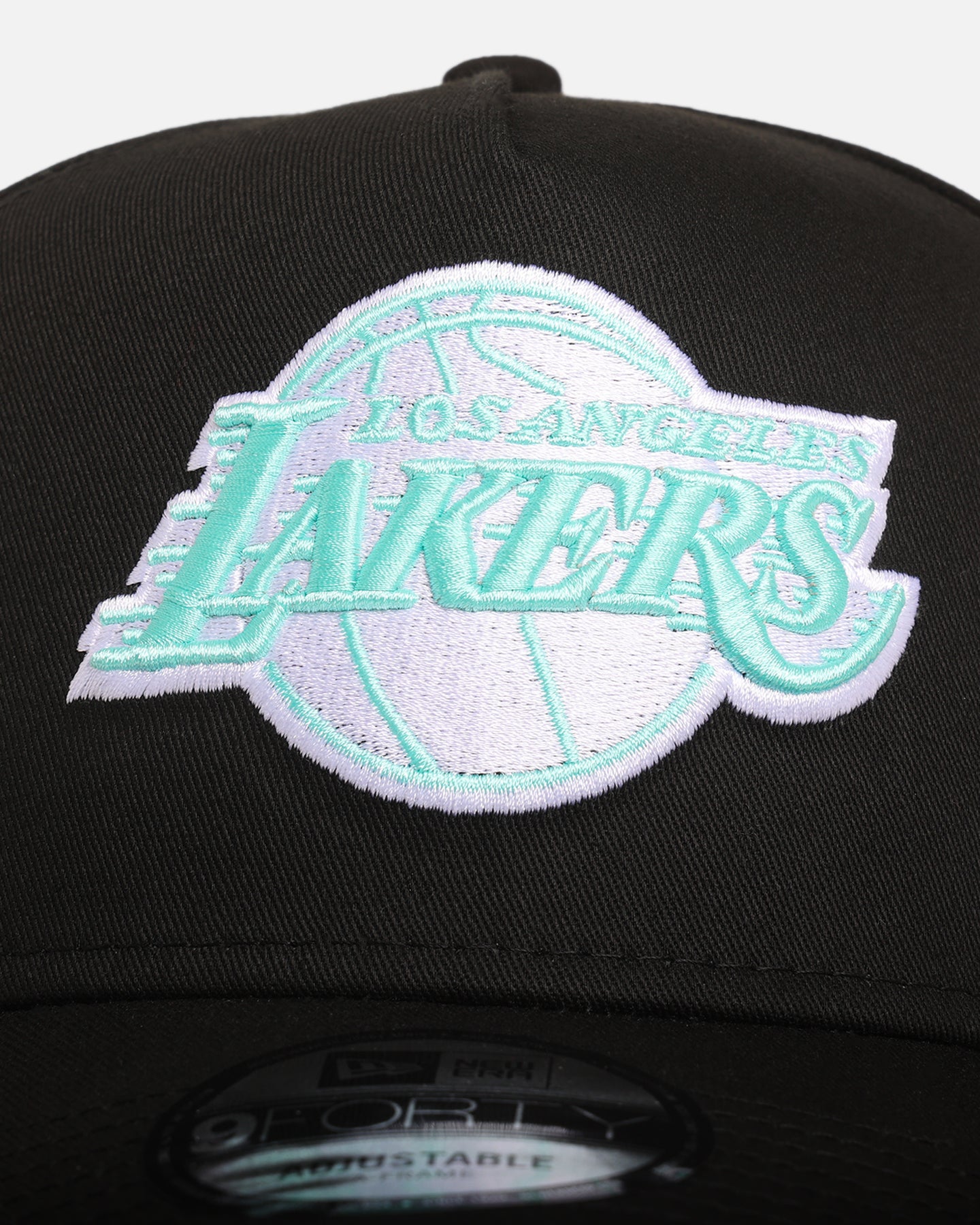 New Era Los Angeles Lakers 'Black Aqua' 9FORTY A-Frame Snapback Black/Aqua、mySite、zt4zffjzw