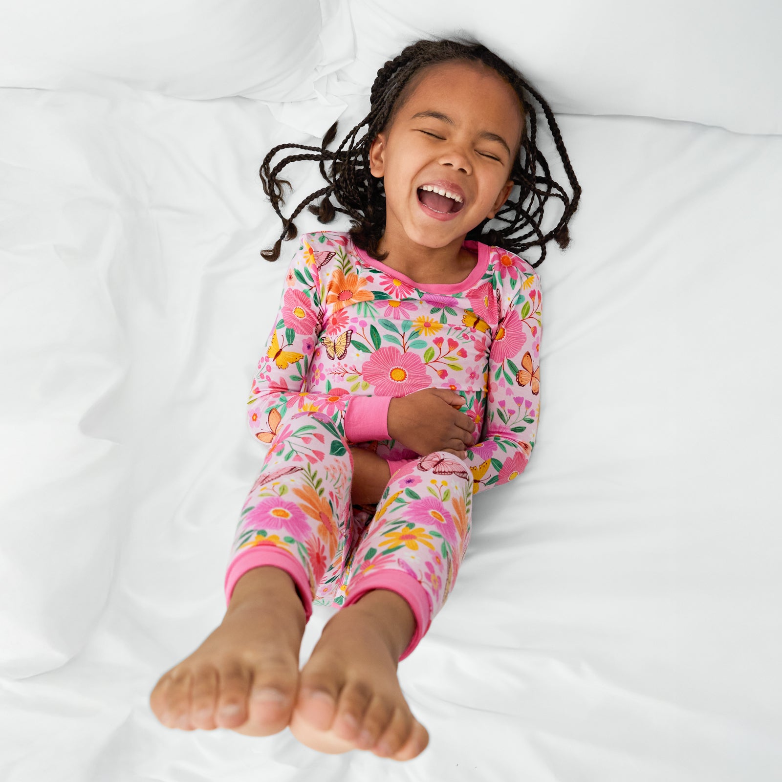 Butterfly Blooms Two-Piece Pajama Set、mySite、g9winljtr