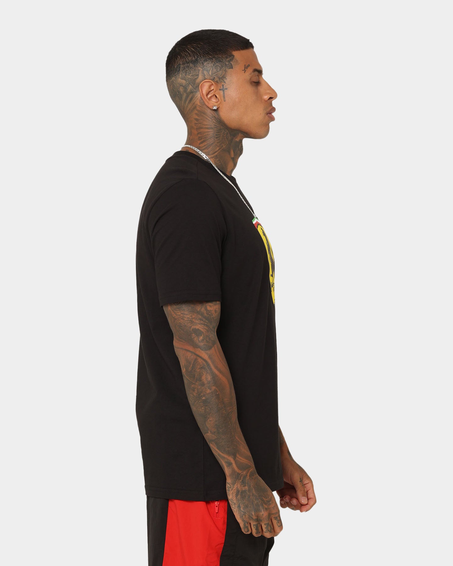 Puma X Ferrari Motorsports Race Big Shield T-Shirt Puma Black、mySite、zt4zffjzw