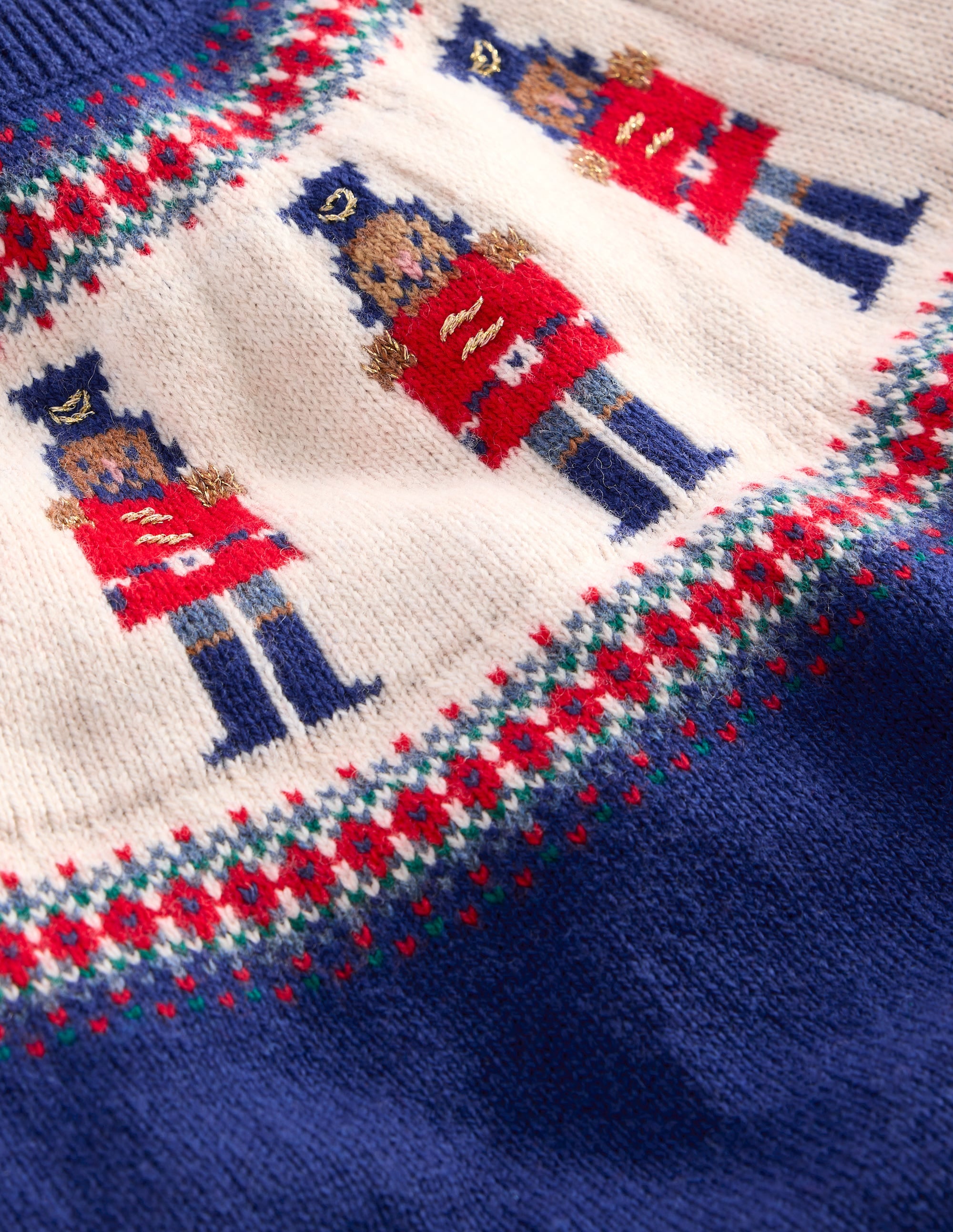  Fair Isle Sweater-Navy Nutcrackers、mySite、ashleygrahame