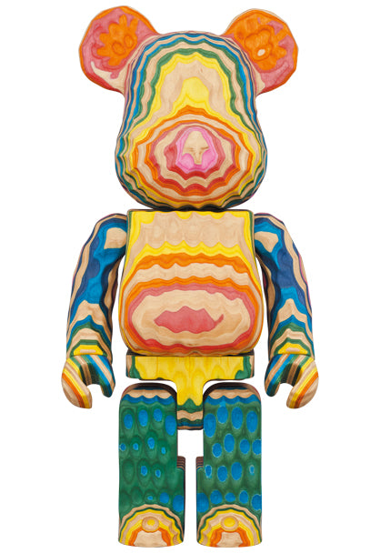  400% Bearbrick Karimoku Fragment Design Haroshi Vertical Carved Wooden、mySite、greenlandpopulation