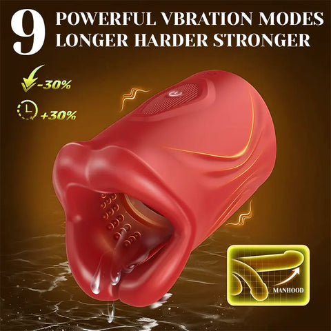 4-in-1 Rose Open-Ended App-Controlled Male Vibrator