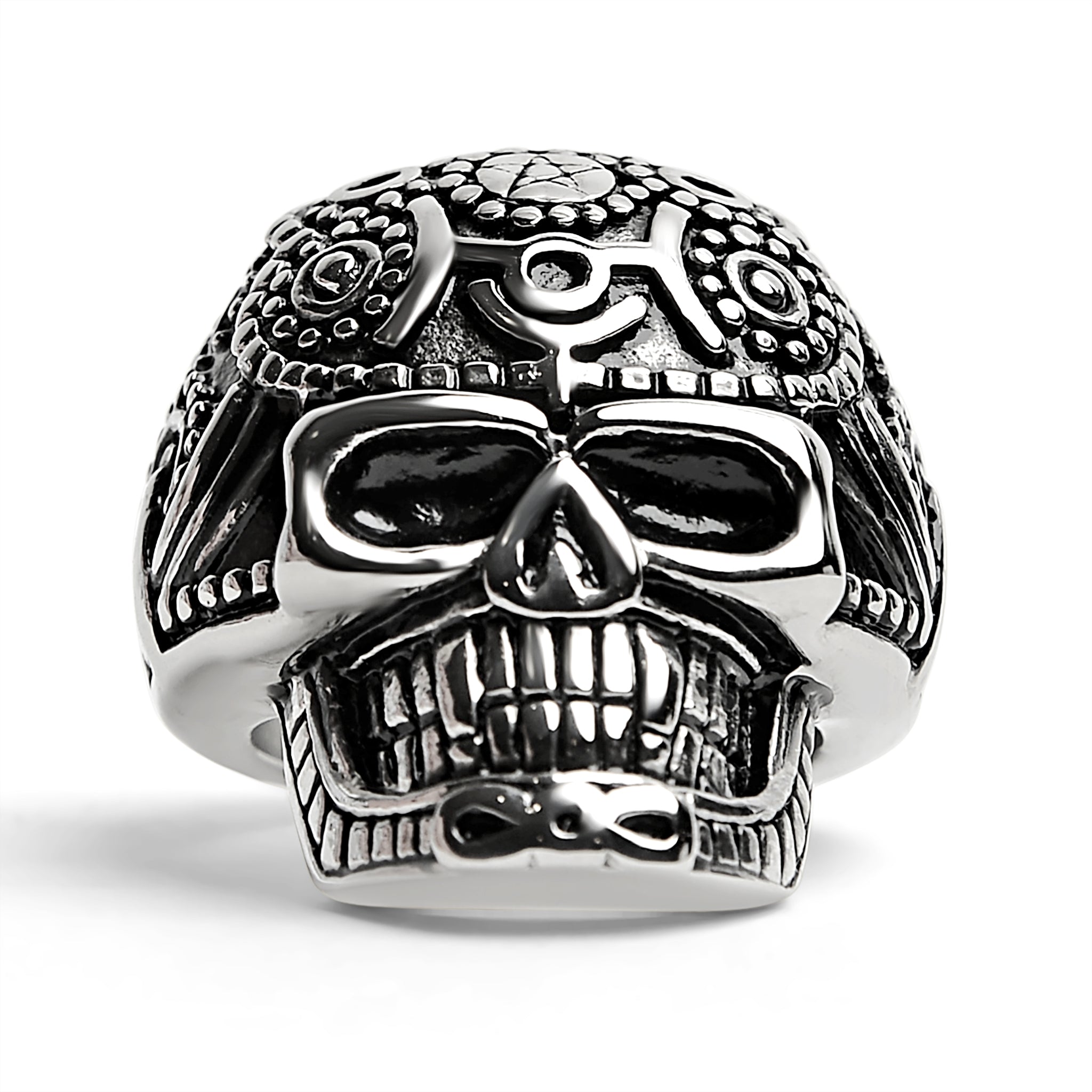 Detailed Skull Stainless Steel Ring / SCR4042、mySite、dreamappss