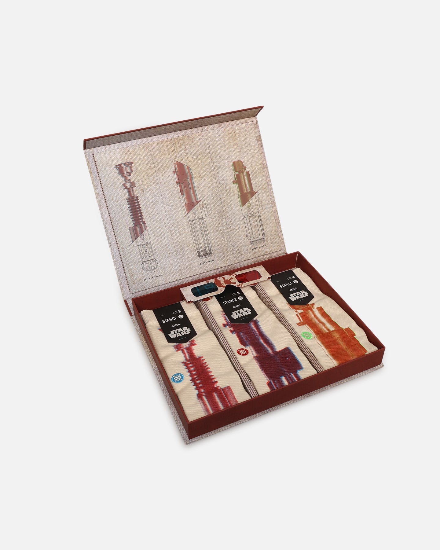 Stance X Star Wars Saber Crew Socks Box Set White、mySite、zt4zffjzw