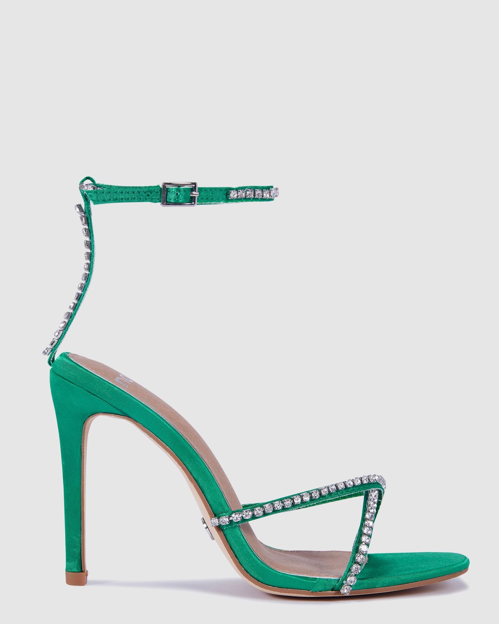 Green Satin Crystal Heels (Green)、mySite、merchandisen