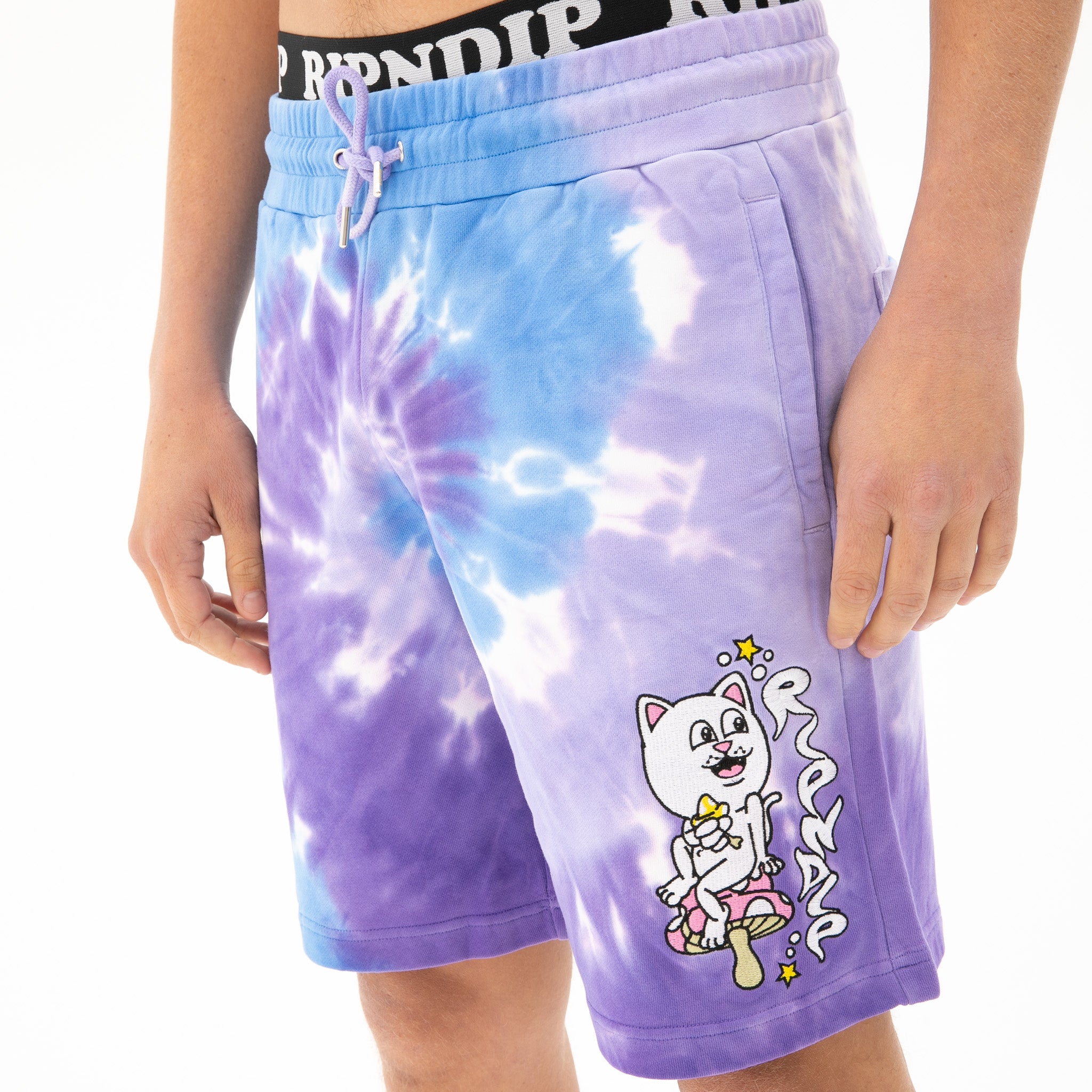  Friday Jr Sweatshorts (Purple/Lilac Spiral Dye)、mySite、merchandisen