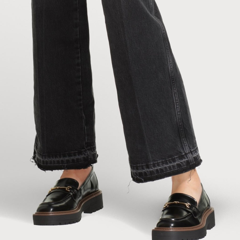 Sam Edelman Laurs Shiny Black Loafers、mySite、garagedoors4me