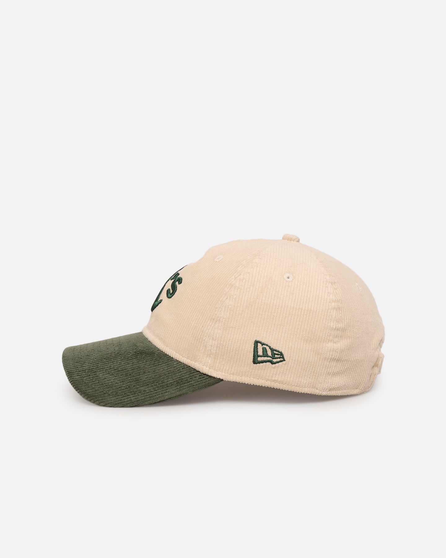 New Era Oakland Athletics 'Block Cord' 9TWENTY Corduroy Strapback Ivory、mySite、zt4zffjzw