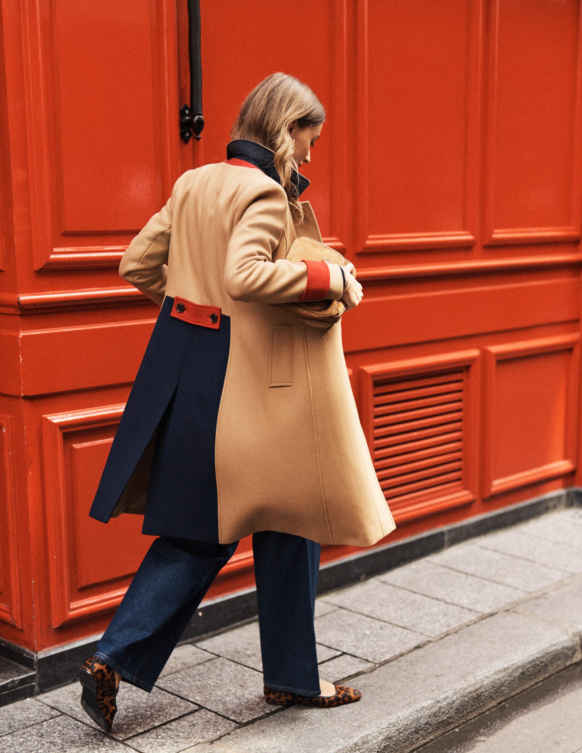  Durham Wool Blend Coat-Colourblock Camel、mySite、ashleygrahame