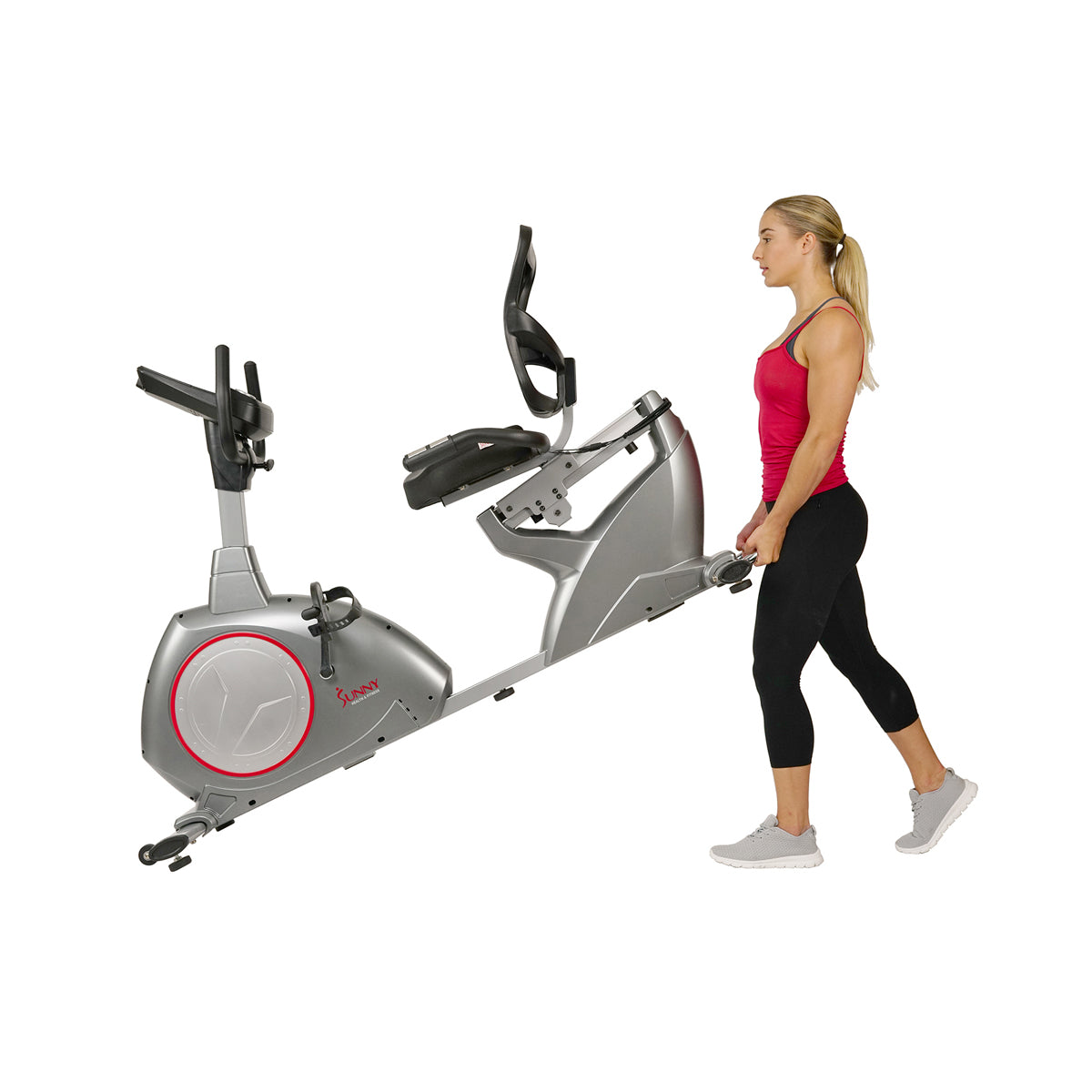  Recumbent Bike Exercise Bike, Self-Powered Cycling for USB Charging Function、mySite、ghnorth
