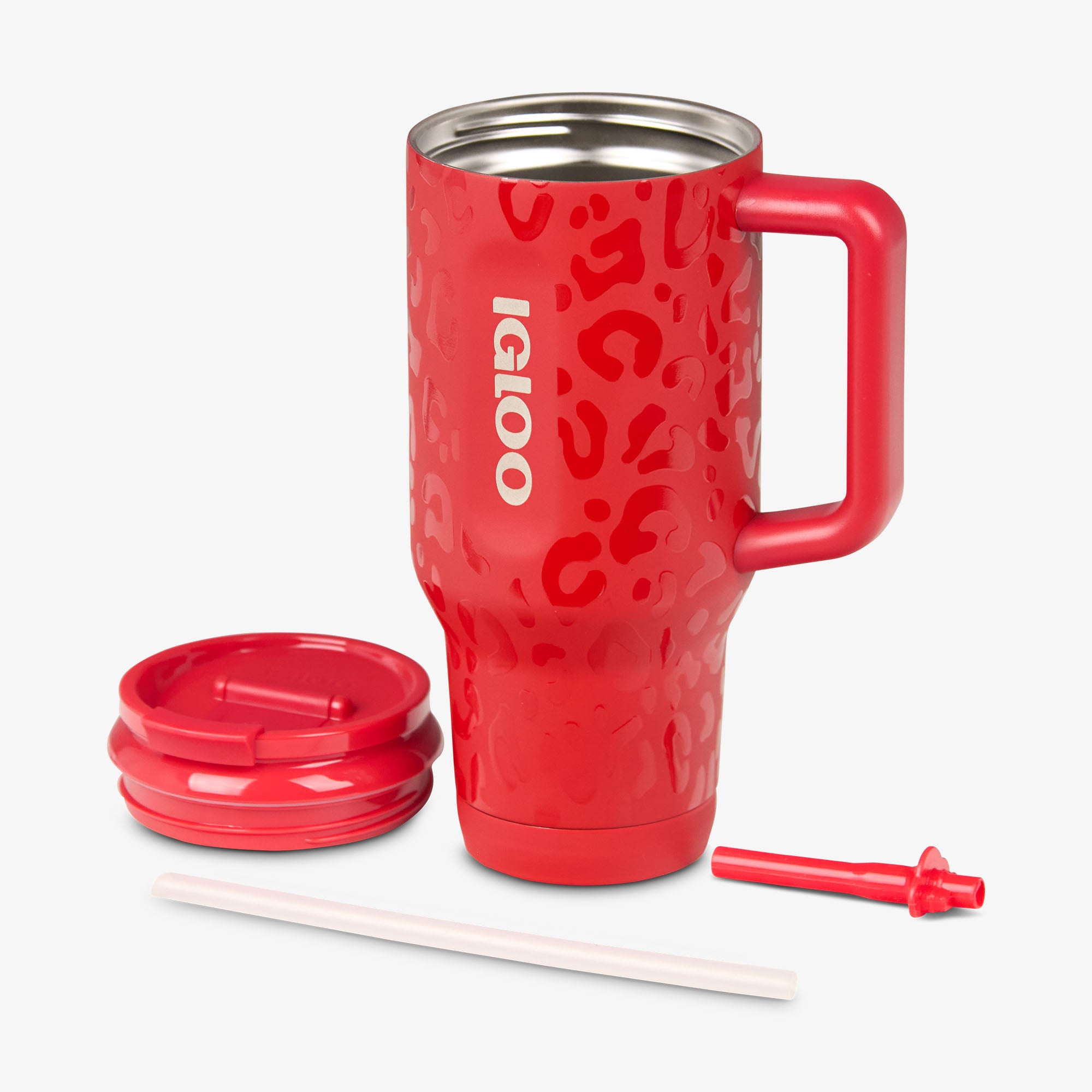 Kansas City Chiefs 32 Oz Leopard Flip ‘n’ Sip Travel Mug、mySite、noshort