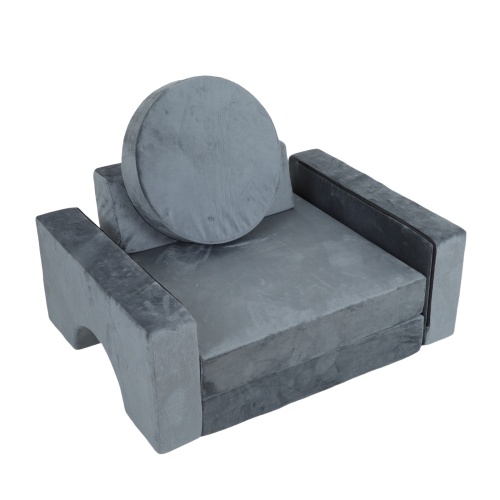 14pcs Kids Sofa Modular Play Couch,Child Sectional Sofa to Boost Creativity,Boys and Girls DIY Creativing Playroom Couch Furniture for Toddlers Conertible Foam and Floor Cushion,Gray、、casual