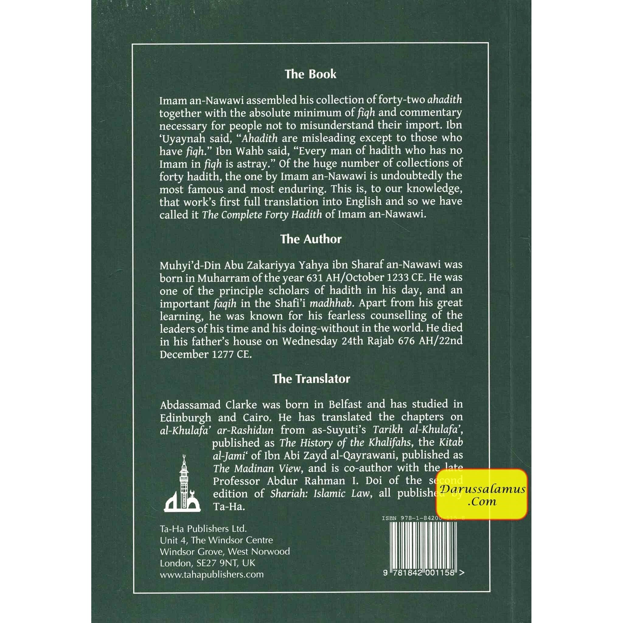 The Complete Forty Hadith By Imam an-Nawawi.、mySite、topwebapps