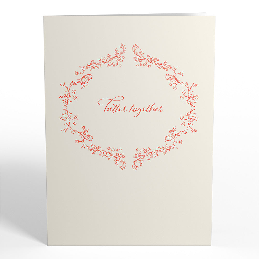 Better Together Mrs. & Mrs. Wedding Pop-Up Card、mySite、solidvoid