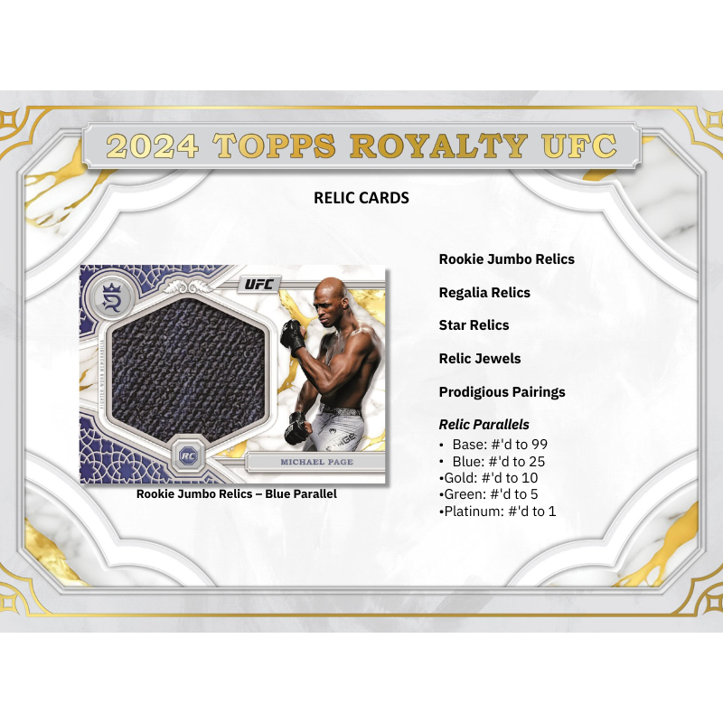 2024 Topps Royalty UFC Hobby Box、mySite、waistdrama