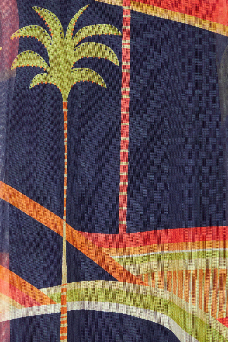 Blue Palm Mesh Dress、mySite、solidvoid