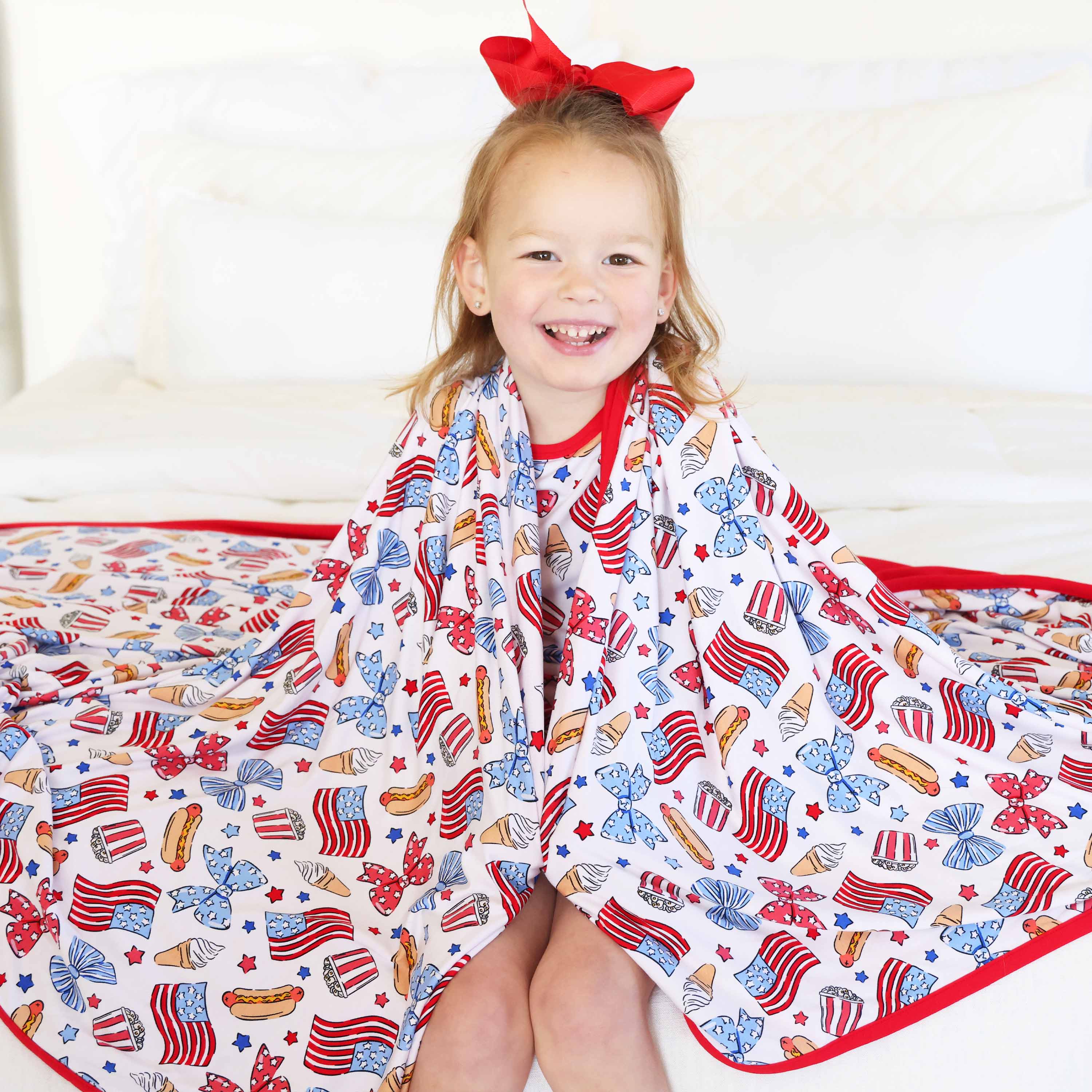  Party in the USA Double Sided Bamboo Blanket | Bows、mySite、layawaytickets