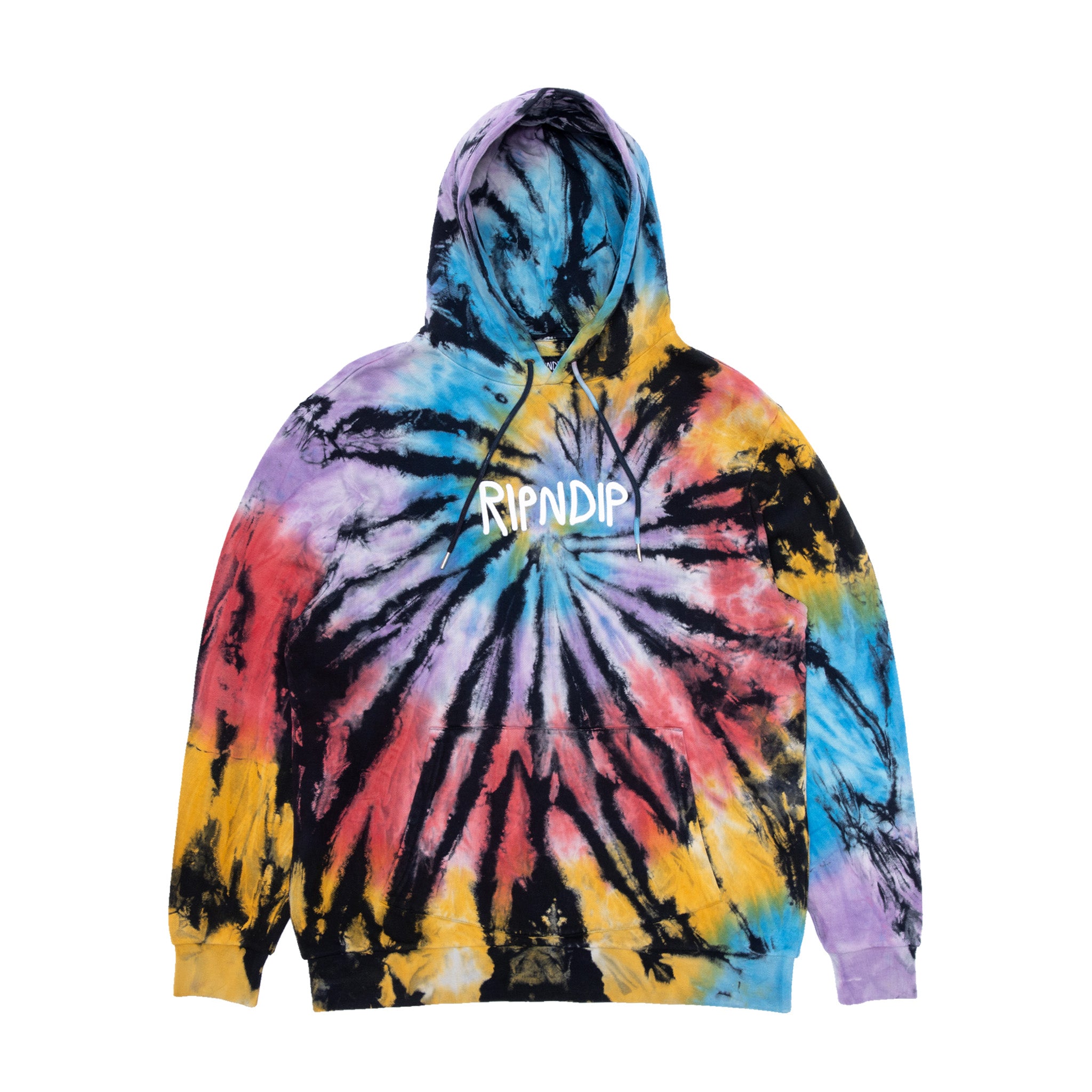  Rubber Logo Hoodie (Sunburst Spiral Tie Dye)、mySite、merchandisen