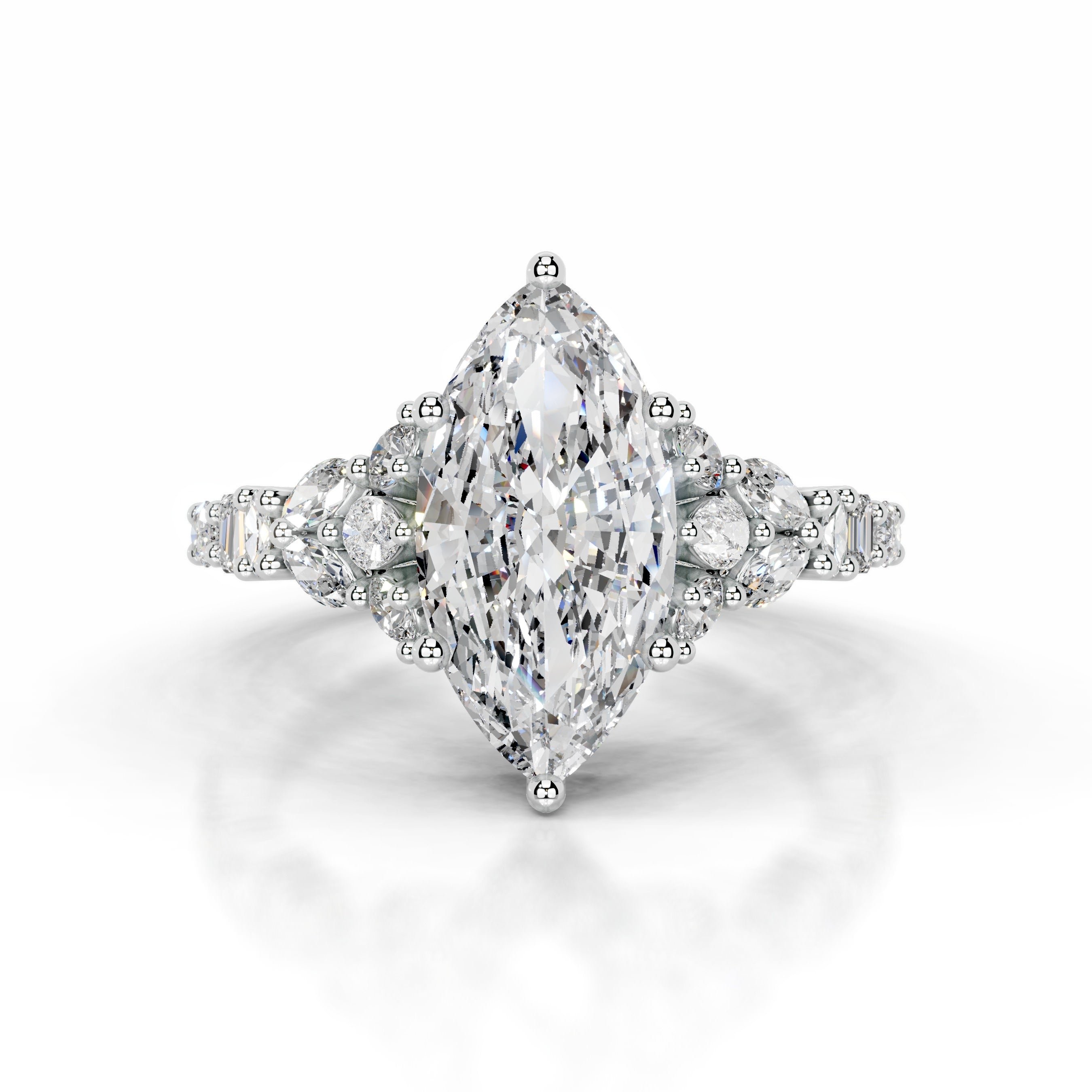 Tula Diamond Engagement Ring - 18K White Gold、mySite、hinf8tx79