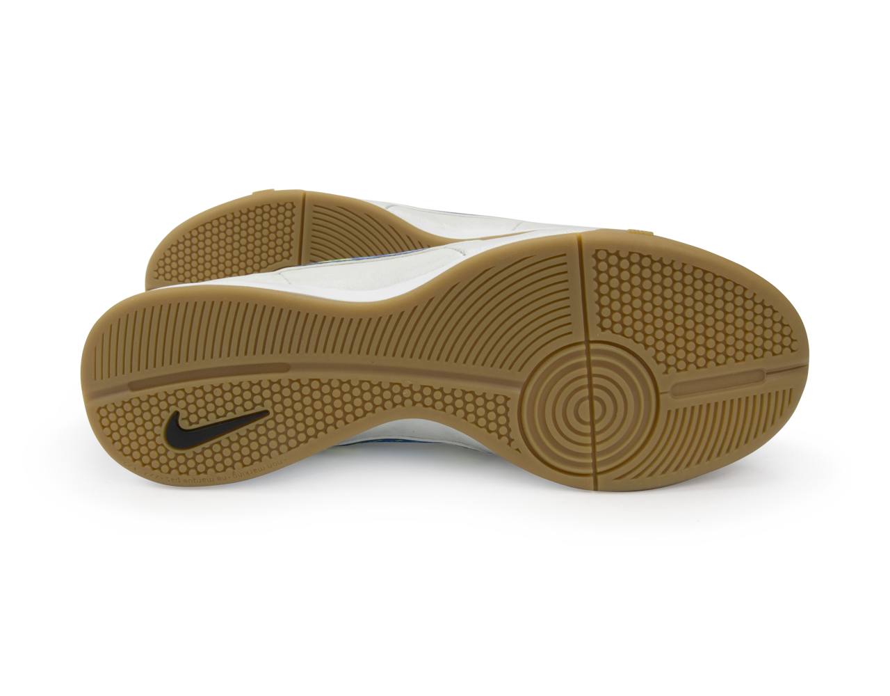 Nike Men's Tiempo Genio Leather Indoor Soccer Shoes White/Volt/Soar/Black、mySite、bottomscart