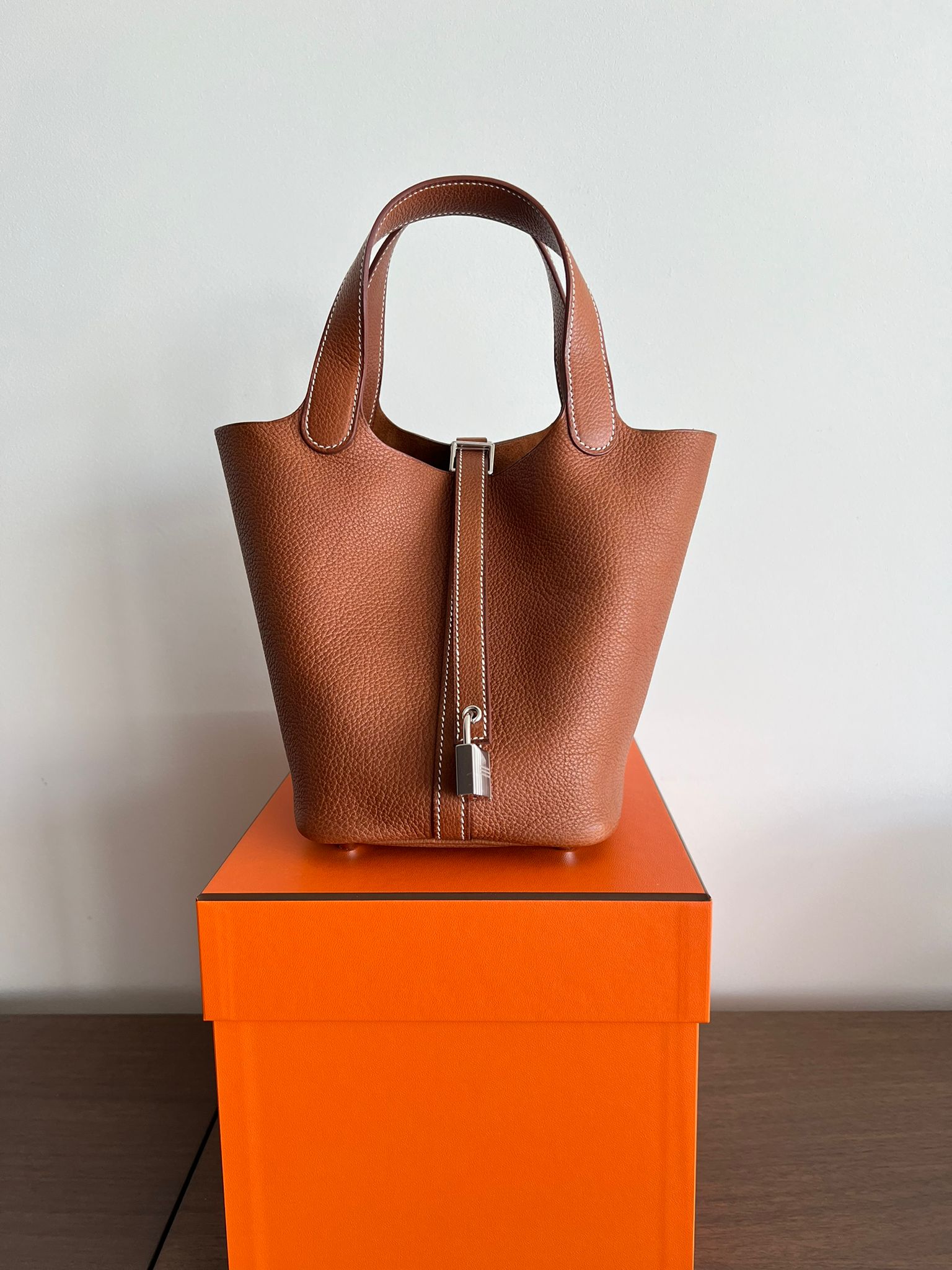 Hermès Picotin 18cm Fauve Barenia PHW、mySite、garminoutage.com