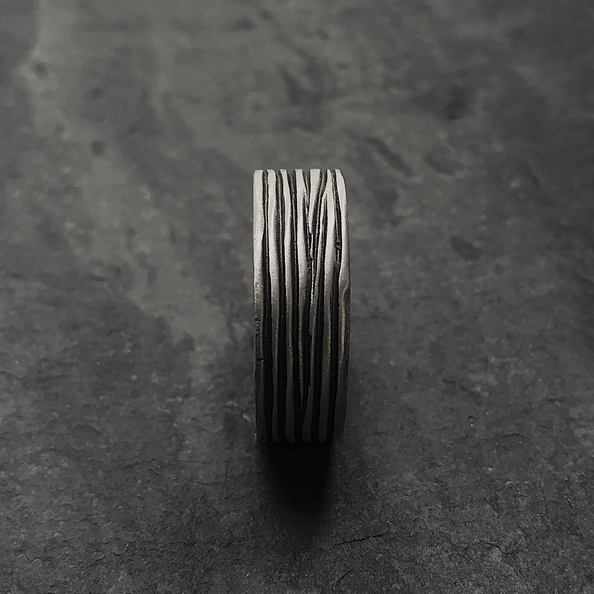  Threaded Ring in Oxidized Silver、mySite、merchandisen