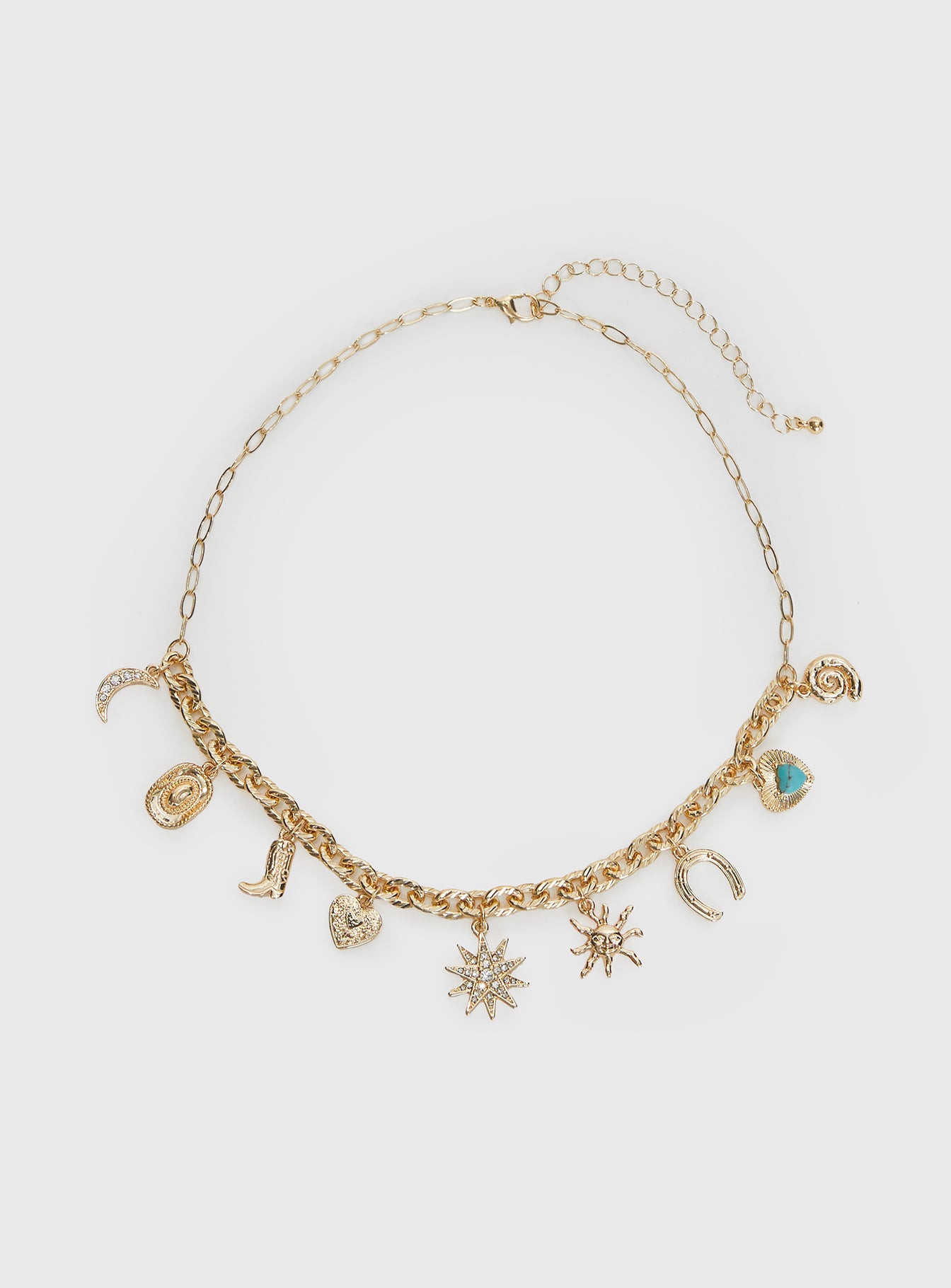 Lone Star Charm Neckalce Gold、mySite、solidvoid