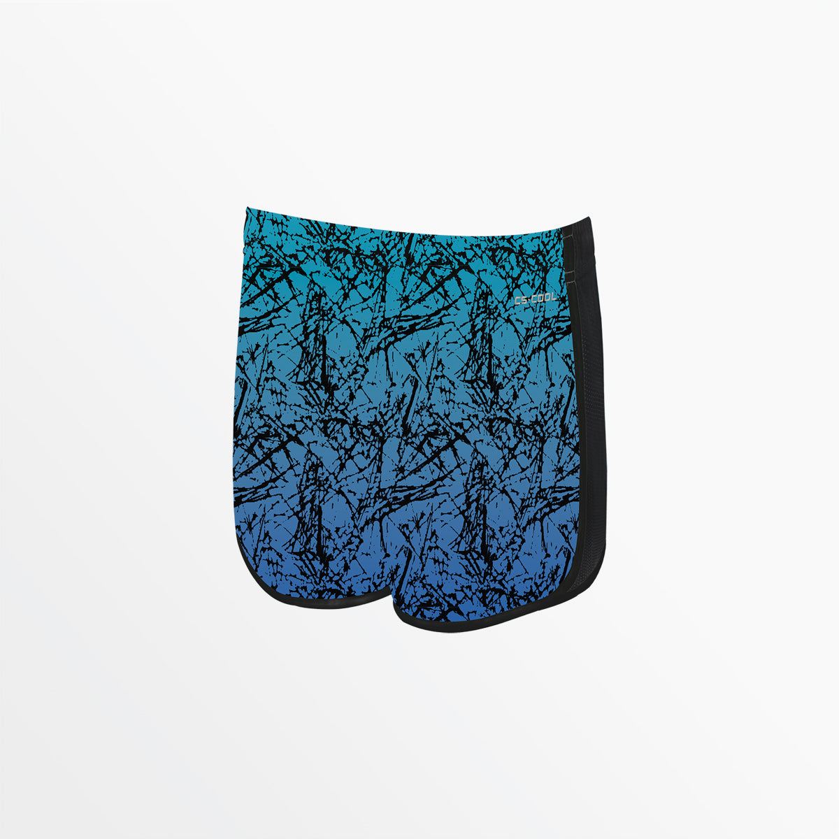 WOMEN'S DISTRESSED OMBRE 2-TONE RUNNING SHORTS