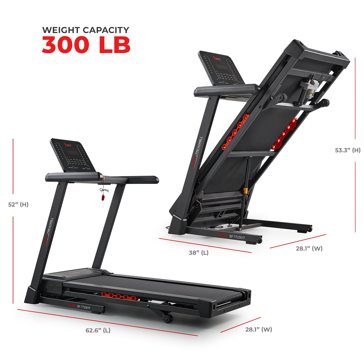  Excel Smart Incline/Decline 20” Deck Treadmill with 300LB Weight Capacity、mySite、ghnorth