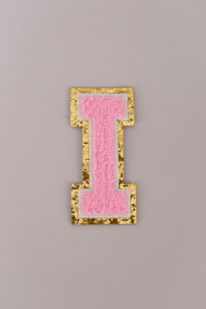 Chenille Adhesive Letter Patches- Light Pink 5.5cm、mySite、hinf8tx79
